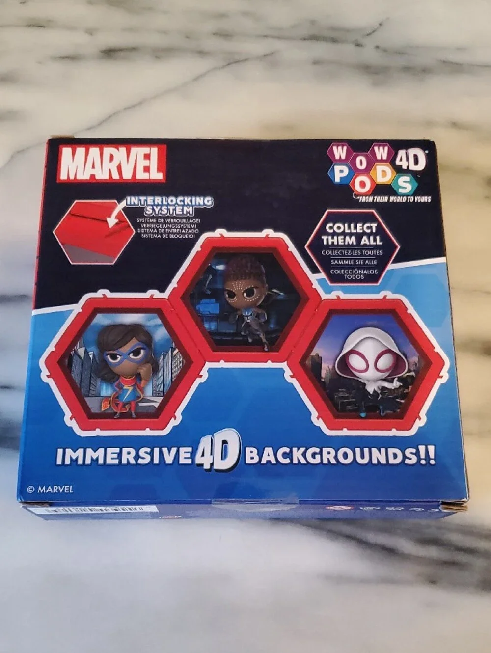 Marvel Shuri Wow Pods 4D Figure - Blue and Red Box